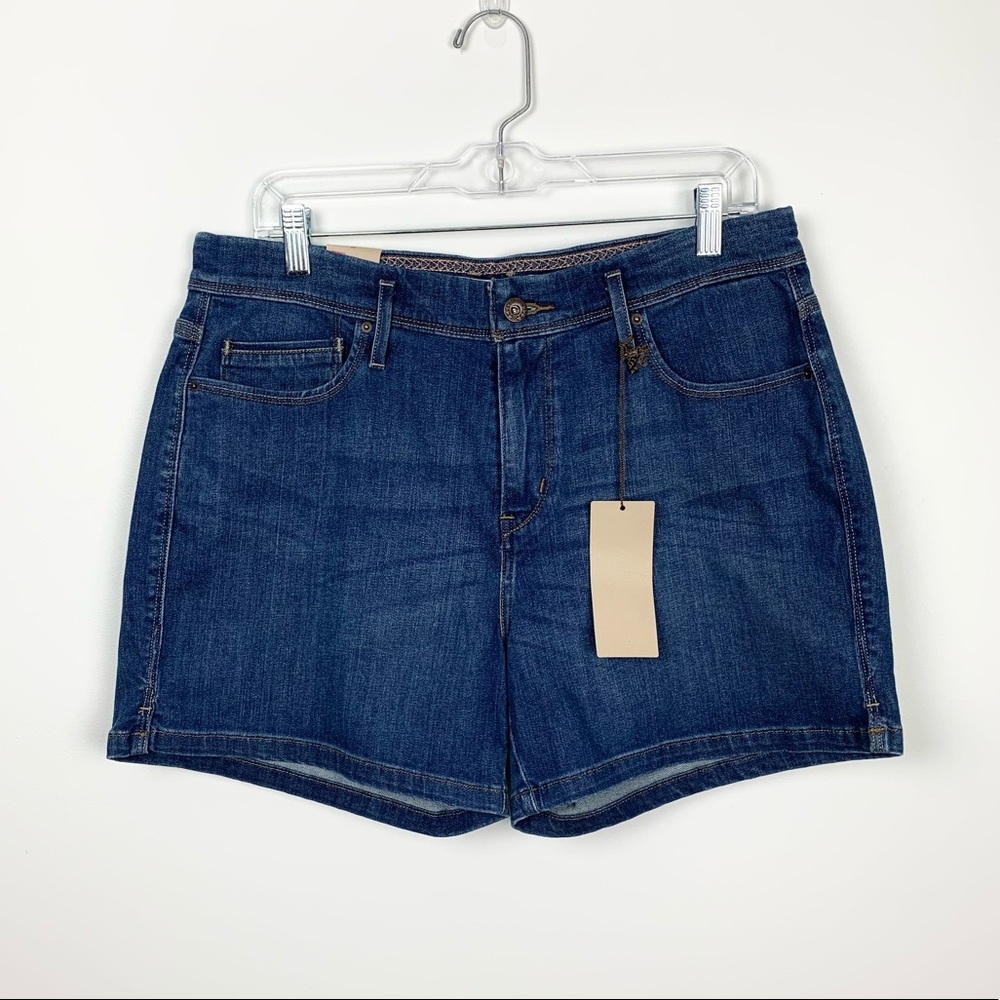 Levis NWT High Waisted Denim Dark Wash Jean Shorts